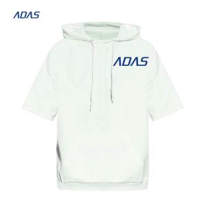 Summer Polyester Sublimation Hoodies Drawstring Pullover Sweatshirt Short