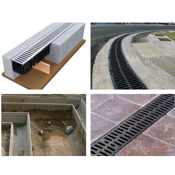 Heavy Duty Ductile Cast Iron Channel Trench Drain Grates Trench Drain Grating Cover