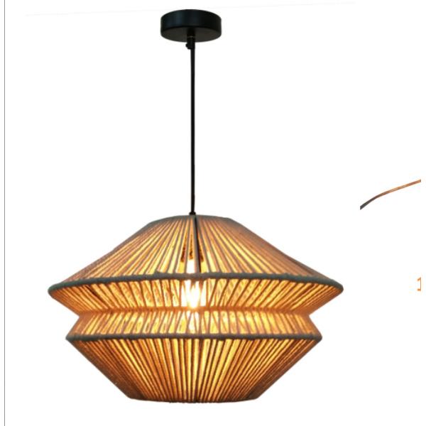 Woven Boho Easy Fit Pendant Shade Round Design Macrame Lantern Cover