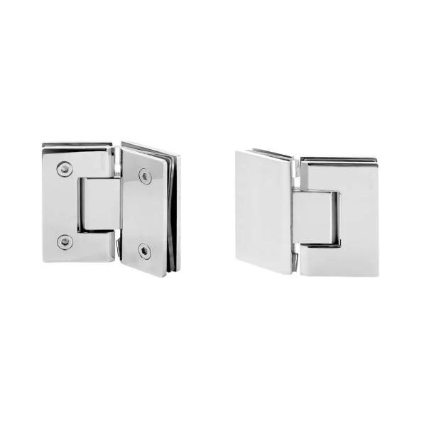 Zinc Alloy Brass 135 Degree Hinge Stainless Steel For Shower Door Enclosure Brushed Fin