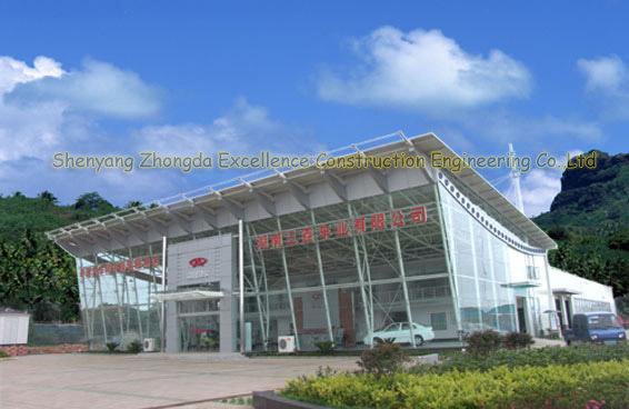 Eco Friendly Lightweight Steel Structures Modern Prefab Commercial Buildings