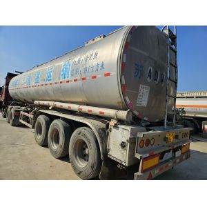 40CBM Used Tanker Trailer Stainless Steel Food 2nd Hand Tank Semi Trailer