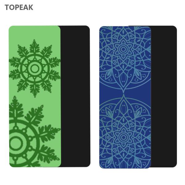 Grey Two Layer Fitness Yoga Mat 5 Mm Polyurethane Rubber Pu Yoga Matte 80cm Wide