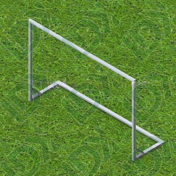 Mini Soccer Goal Post 2M X 3M Foldable Football Goal Post Metal Pipes