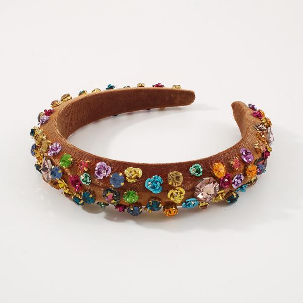 New fashion Baroque style headbands diamond crystal flower girls sponge headbands hair accessories