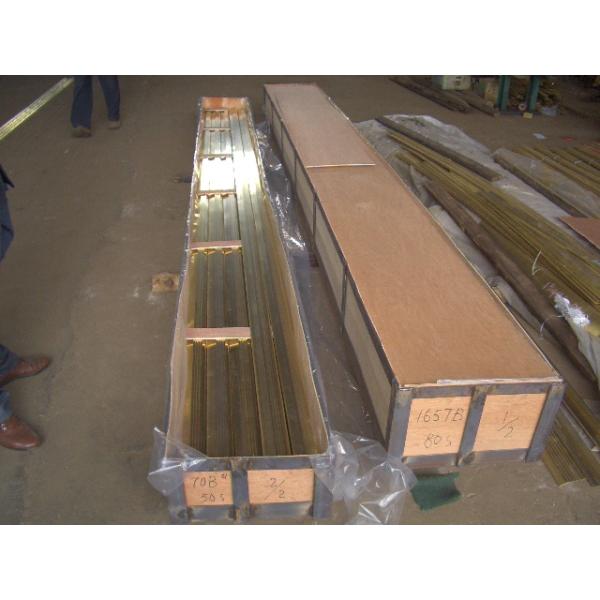 C3600 Brass Look Stair Nosing , ODM Metal Stair Edging High Hardness