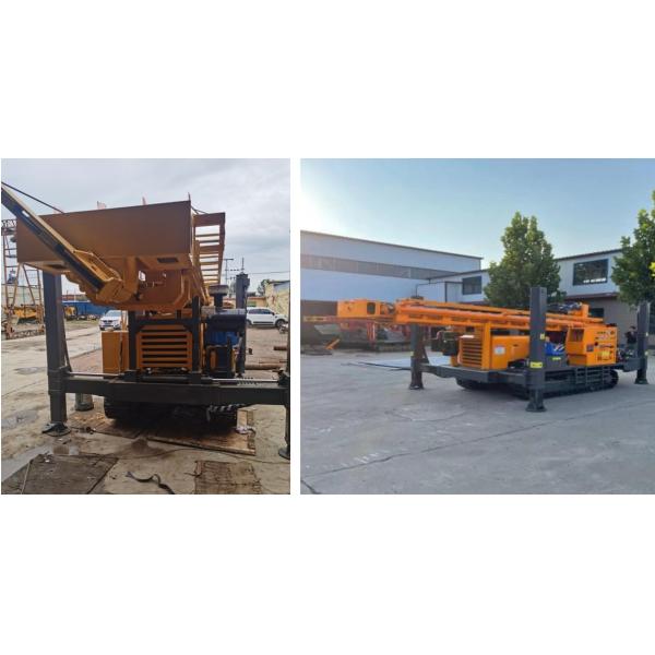 Industrial Borehole Water Well Drill Rig Fully Hydraulic For 350m Drilling