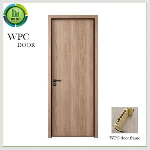 Quality PVC HDF Composite Residential WPC Doors Wooden Panel Design for sale