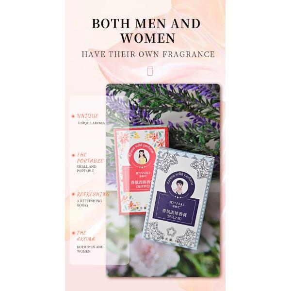 10mL Mens Skincare Products Solid Balm Sets Solid Perfume Portable Pocket Balm For Women