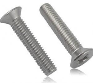 Quality DIN965 cross recessed countersunk head Screws Inch Cross Metric Cross stainless steel for sale