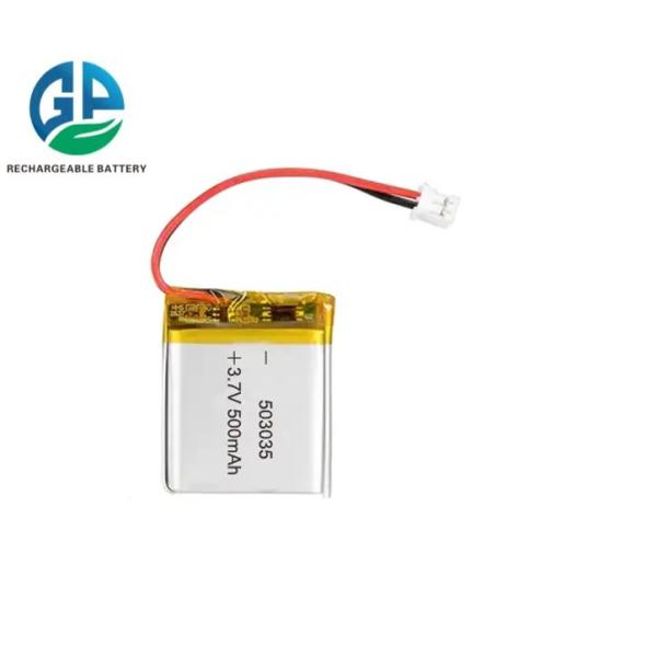 KC CB IEC62133 Approved High Quality Super Power Lipo503035 3.7V 500mAh Rechargeable Li-Ion Flat Battery