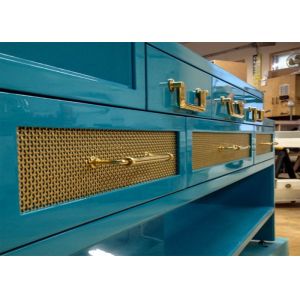 China Crimped Woven Decorative Wire Mesh AISI 304 / Brass Mesh Screen 8 X 8mm on sale