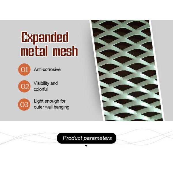 Corrosion Resistance Aluminum Expanded Metal Mesh Sheet 2-50mm SWD