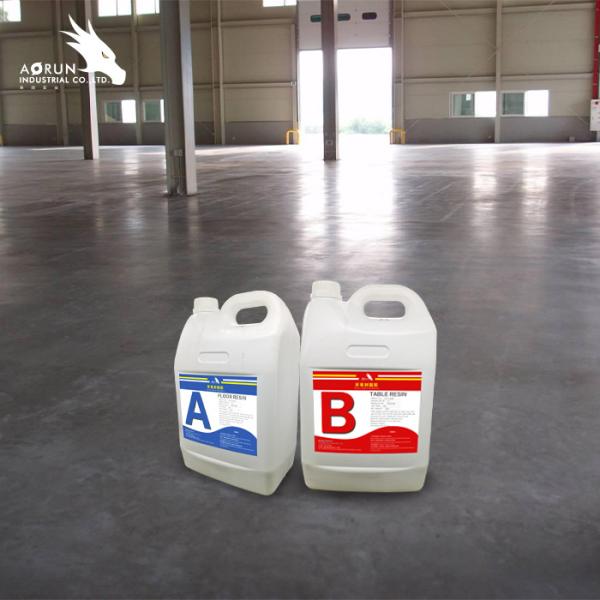 3:1 AB Liquid Glass Casting Resin 3D Floor Sticker Clear Colorless