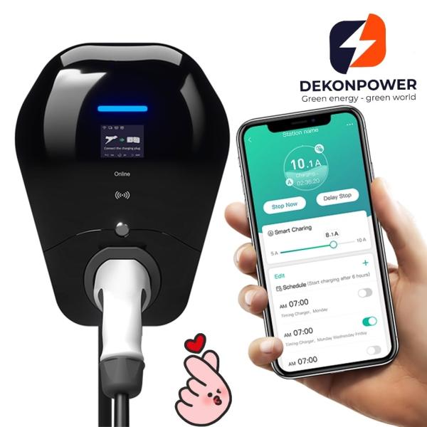 Level 2 OCPP 1.6J full function CE certified 22kW Smart Home EV Charger Type2 connector with 5 meters cable WIFI and 4G