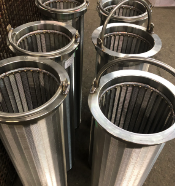 V Type 2x1m Wedge Wire Filter Element Solid Liquid Separation