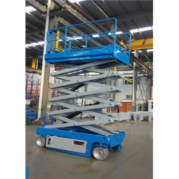 24V 4.5KW Powerful Static Powered Scissor Lift 2 Occopancy 0.9 M Roll Out Platform Extension