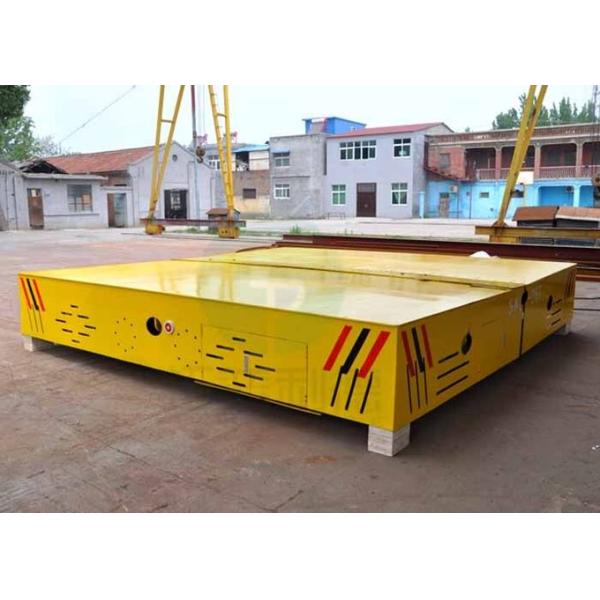 Rubber wheel battery transfer carriage mold injection transfer cart on concrete floor