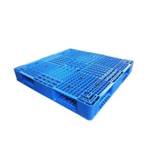 Industrial Double Faced 43x43 HDPE Plastic Pallets Blue