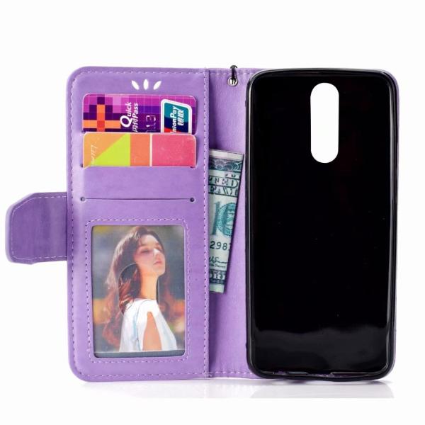 Huawei Mate 10 Embossed Mermaid Mariner Spirit Leather Wallet Case with wristlet strap