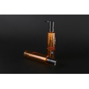 Quality Cleansing Oil Empty Cosmetic Bottles150ml Brown PET for sale