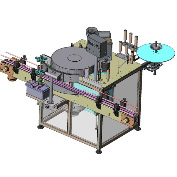high accurcy full automatic liquid glue labeling machine production line