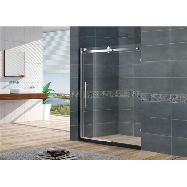 Sliding Frameless Glass Shower Doors Tempered Glass SGCC Certification For Home