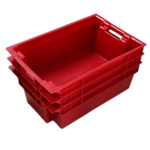Quality Cheap stacked and nested food grade meat plastic container box for sale