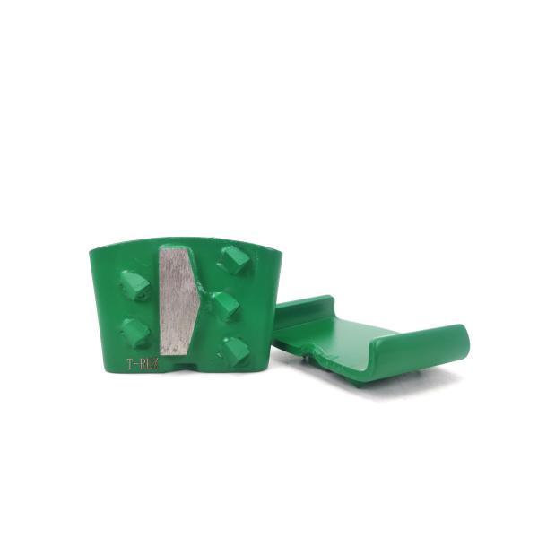 Concrete grinding diamond tools diamond grinding shoes with double rectangle segments