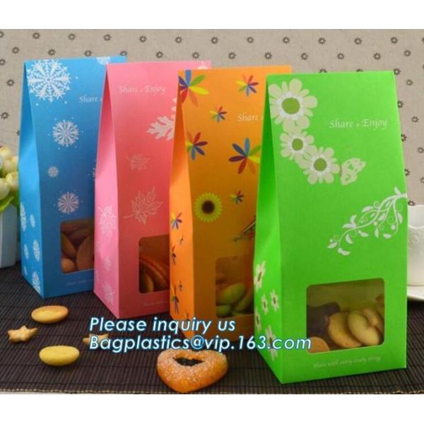 Bread Art Packing Kraft Paper Bag,Food Grade disposable Paper Bag With Logo Print,Beautiful printing Food grade package