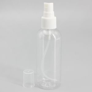 Quality 40*134mm 100ml PET Plastic Spray Bottle Cylinder Round Shoulder for sale