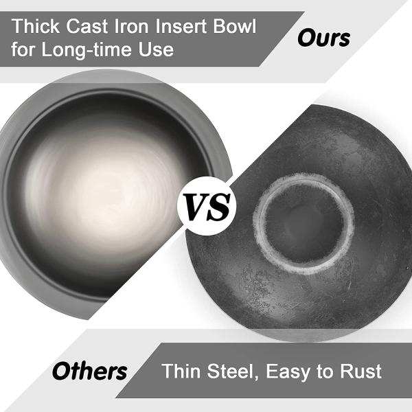 23 Inch Barbecue Outdoor Fire Pit Wood Burning Large Round Portable