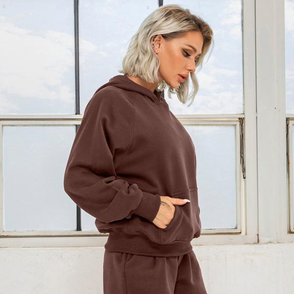 Hooded Loose Athletic Sets Long Sleeve Plush Hip Hop Street Wear Jackets Joggers