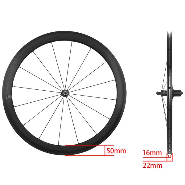 Tire Type Clincher 700C Road Bike Wheelset 30/40/50mm V-Brake with Aluminum Alloy Clincher Rim and Spoke Count 20/24H