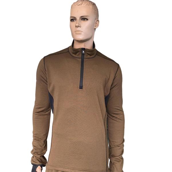 Brown pure cotton military tactical close-fitting comfortable thermal underwear set