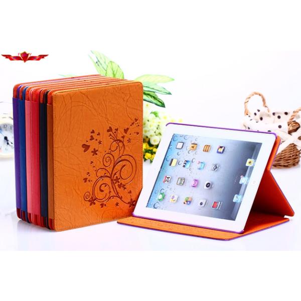 Ipad 2/3/4 PU Leather Cover Cases Smart Sleep/Wake Up Function Durable Multi Color