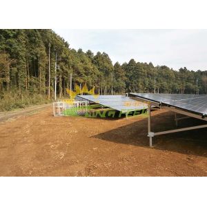Flat Rooftops Solar Panel Racking System With Professional Structure