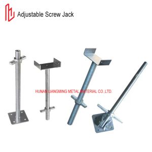 Quality Q235 Adjustable Screw Jack Base Galvanized / Painted Scaffolding Screw Jacks for sale
