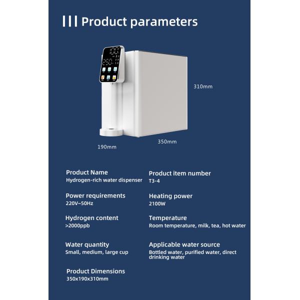 Hydrogen-Rich Water Dispenser 2000ppb Regulate The Stomach And Intestines For Home WEIZI