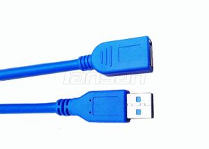 Quality Blue PVC Jacket High Speed Micro USB Data Cable USB 2.0 Male To Female Data Cable for sale