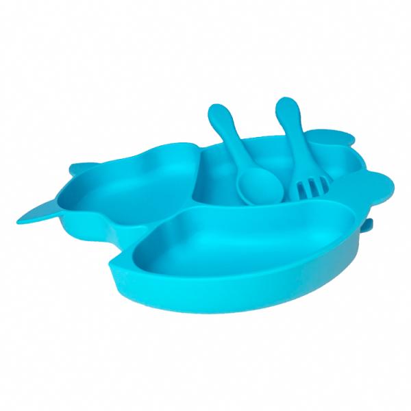 Fox Shape Foldable Silicone Bowl Non Toxic Bpa Free Customized With Spoon