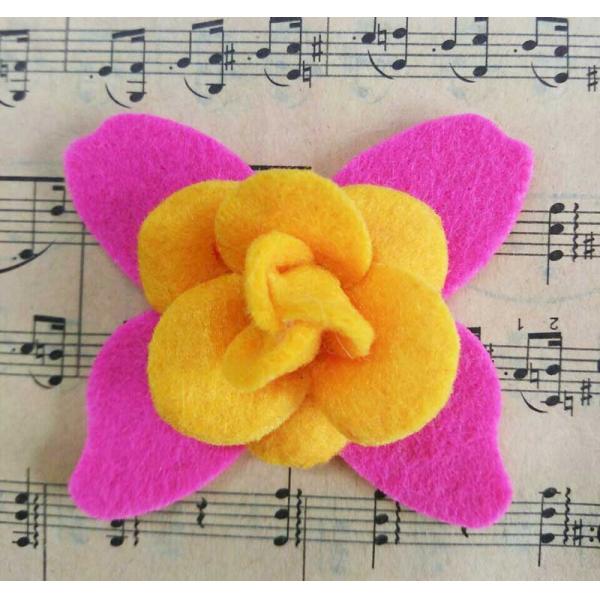 Hat Decoration Folded Fabric Flowers Fabric Flowers Fancy For Headbands