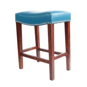 Quality American Style Dining Chair Sets 10kgs blue leather barstool for sale