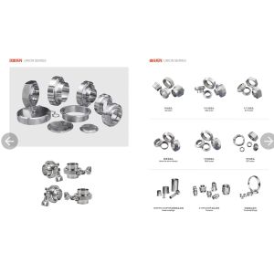 SMS Standard Stainless Steel 304 Buttweld Fittings Union Sanitary