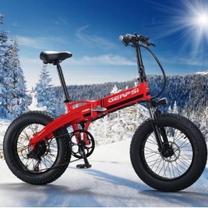 Quality Lithium Battery 4.0 Fat Tire 500w Folding Electric Bike for sale