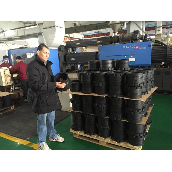 Black PN16 SDR11 PE100 HDPE Electrofusion Reducer For Sewage Treatment