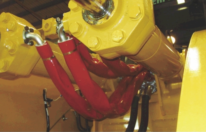 Silicone Coated Fiberglass Sleeving Conduit , High Temperature Flame Retardant Sleeving