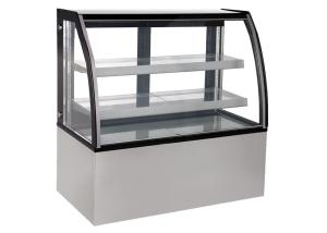 Quality Commercial Cafe Cake Display Fridge With Curved Anti-Fog Glass for sale