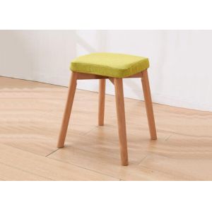 China Beech Wood Makeup Vanity Stool on sale