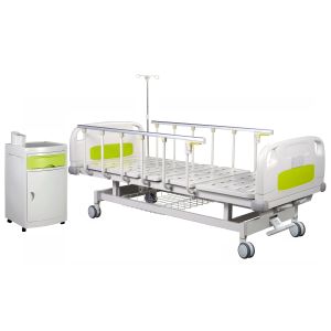 Quality Central Brakes 50 Degrees Manual Crank Hospital Bed for sale